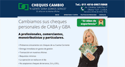 Desktop Screenshot of cheques-cambio.com.ar